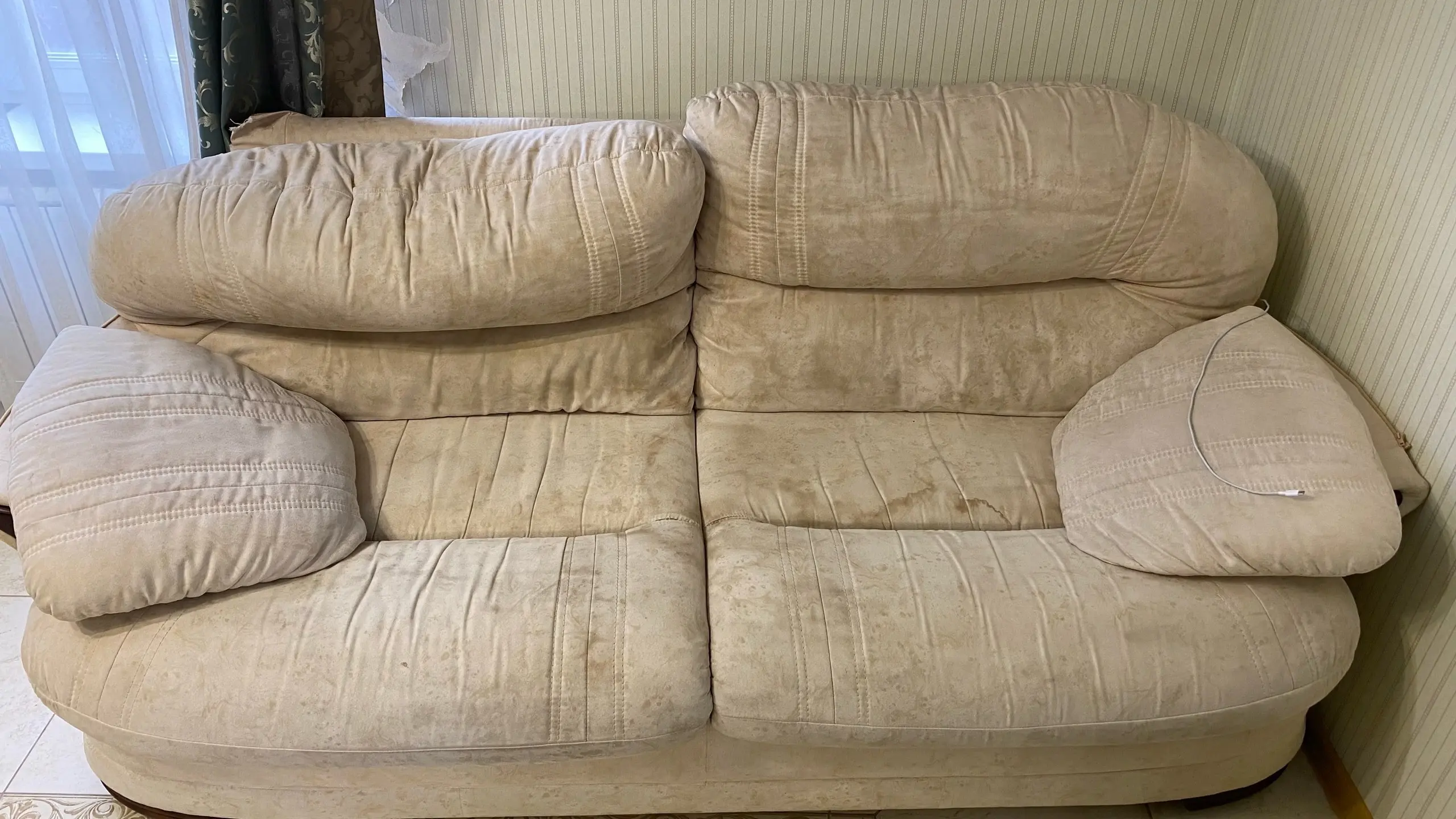 До и после уборки компании Greeny